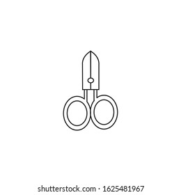 shears ICON LINE SIMPLE DESIGN VECTOR