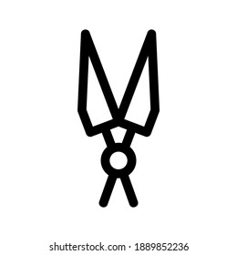 Shears icon or logo isolated sign symbol vector illustration - high quality black style vector icons
