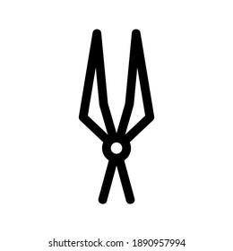 Shears icon or logo isolated sign symbol vector illustration - high quality black style vector icons
