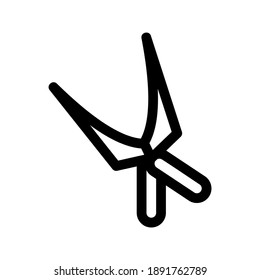 Shears icon or logo isolated sign symbol vector illustration - high quality black style vector icons
