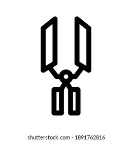 Shears icon or logo isolated sign symbol vector illustration - high quality black style vector icons

