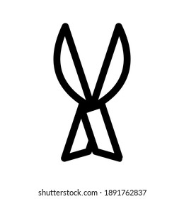 Shears icon or logo isolated sign symbol vector illustration - high quality black style vector icons
