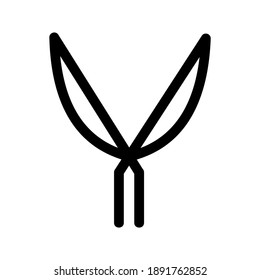 Shears icon or logo isolated sign symbol vector illustration - high quality black style vector icons
