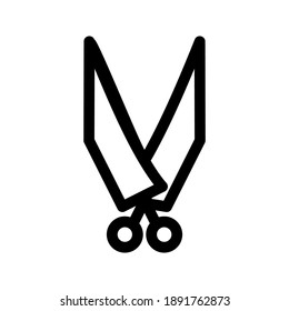 Shears icon or logo isolated sign symbol vector illustration - high quality black style vector icons
