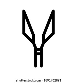 Shears icon or logo isolated sign symbol vector illustration - high quality black style vector icons
