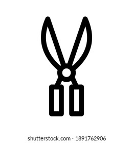 Shears icon or logo isolated sign symbol vector illustration - high quality black style vector icons
