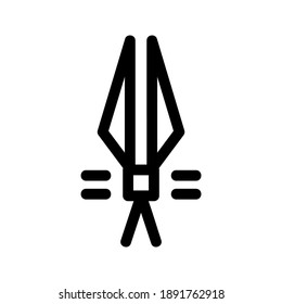 Shears icon or logo isolated sign symbol vector illustration - high quality black style vector icons
