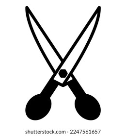 shears icon, suitable for a wide range of digital creative projects. 