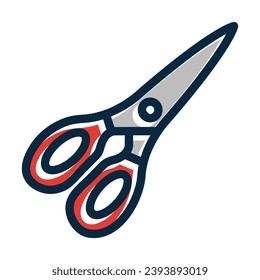 Shears Vector Thick Line Filled Dark Colors Icons For Personal And Commercial Use.
