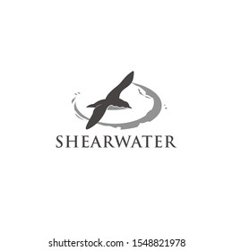 Shearwater flying vector design/icon Template