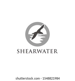 Shearwater flying vector design/icon Template