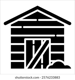 Shed Icon Element For Design