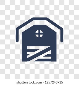 Shed icon. Trendy Shed logo concept on transparent background from Agriculture Farming and Gardening collection