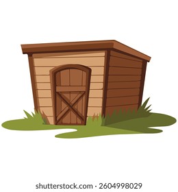 Shed isolated vector illustration on white background