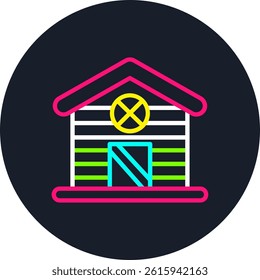 Shed Line Multi Colour Circle