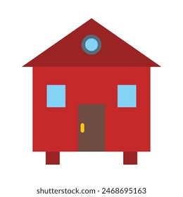 Shed Vector Flat Icon Design