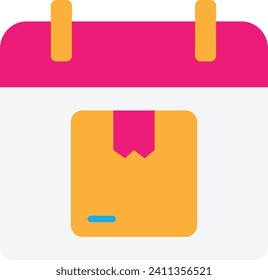 Shedule Date Delivery Icon Vector Flat Illustration
