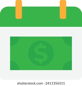 Shedule Date Payday Icon Vector Flat Illustration