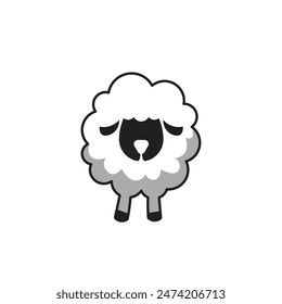 sheep abstract logo modern style