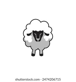 sheep abstract logo modern style