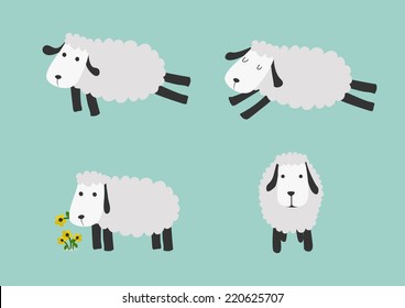 sheep in action
