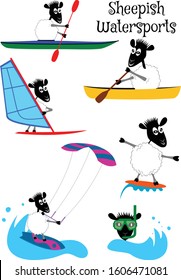 Sheep in Action: Water Sports