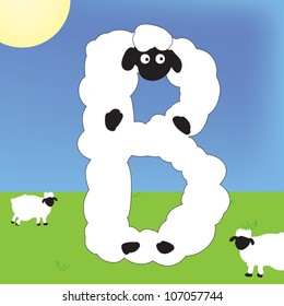 Sheep alphabet B