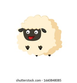 Sheep Animal Cartoon Vector Illustration 