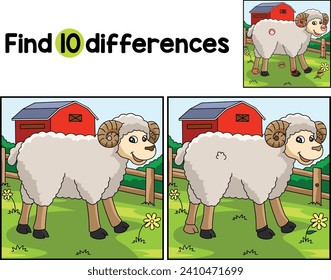 Sheep Animal Find The Differences