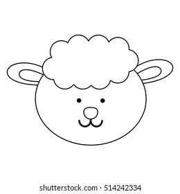 sheep animal icon image 