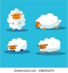 Sheep animal Kawaii vector design and illustration 