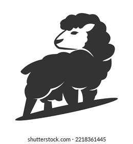 sheep animal logo Icon Illustration Brand Identity template