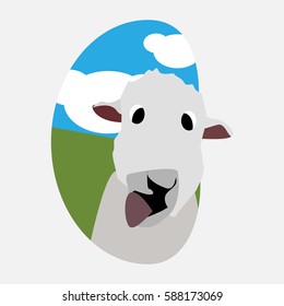 Sheep, animals, symbol, logo, icon.