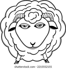 Sheep Armor Clip Art (Bearbeitbare Datei) - Vektorgrafik