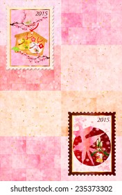 Sheep background greeting cards