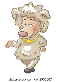 Sheep, beauty, embarrassment