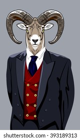 Sheep in the business man's suit