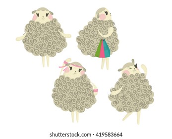 sheep cartoon