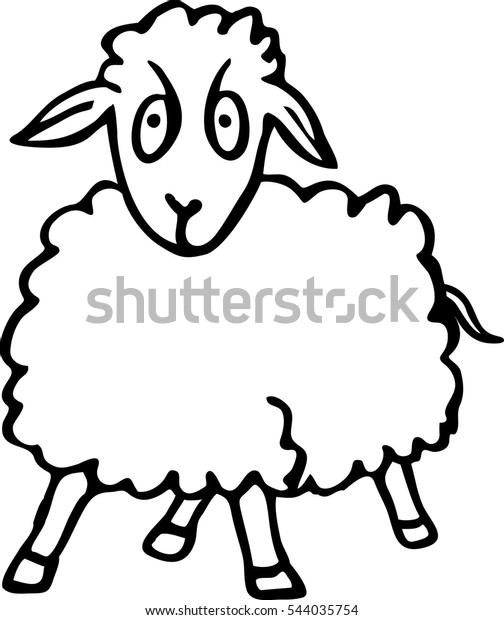 Sheep Cartoon Angry Expression Stock Vector (Royalty Free) 544035754 ...