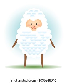 sheep cartoon character design 