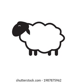 Sheep cartoon icon vector illustration design