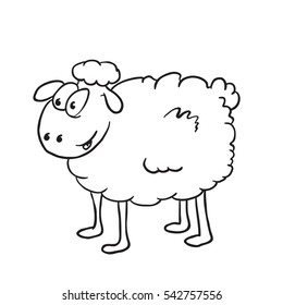 Sheep Cartoon Illustration Stock Vector (Royalty Free) 542757556 ...