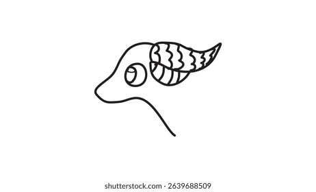 Sheep Cartoon Outline Vector Artworks