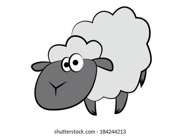 Sheep cartoon vector