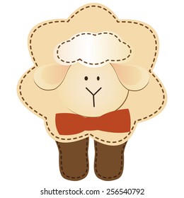 Sheep cartoon vector illustration