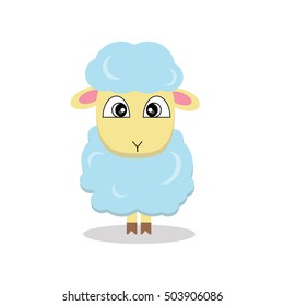 Sheep cartoon vector illustration