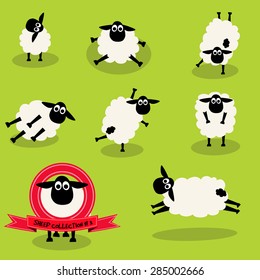 Sheep character collection,illustration design