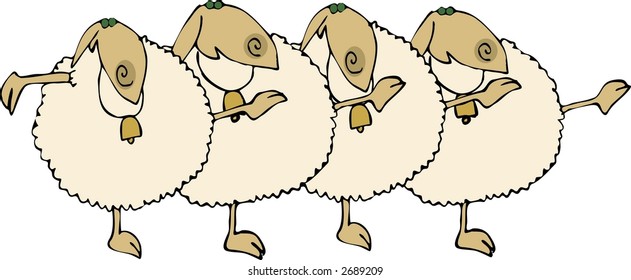 Sheep Chorus Line