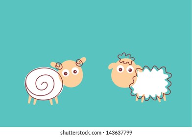 sheep couple