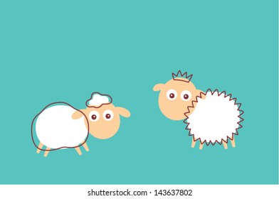 sheep couple